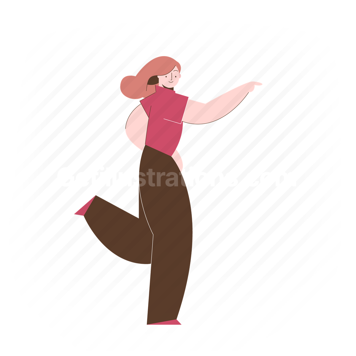gesture, pointing woman, woman, female, person